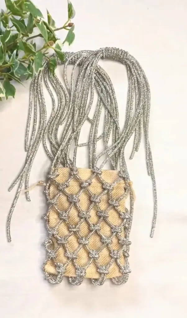 Silver Rhinestone Bling Bag