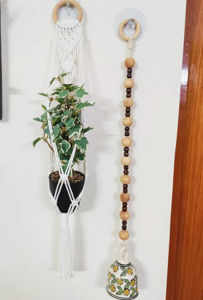 Plant Hanger & Beaded Bell Combo