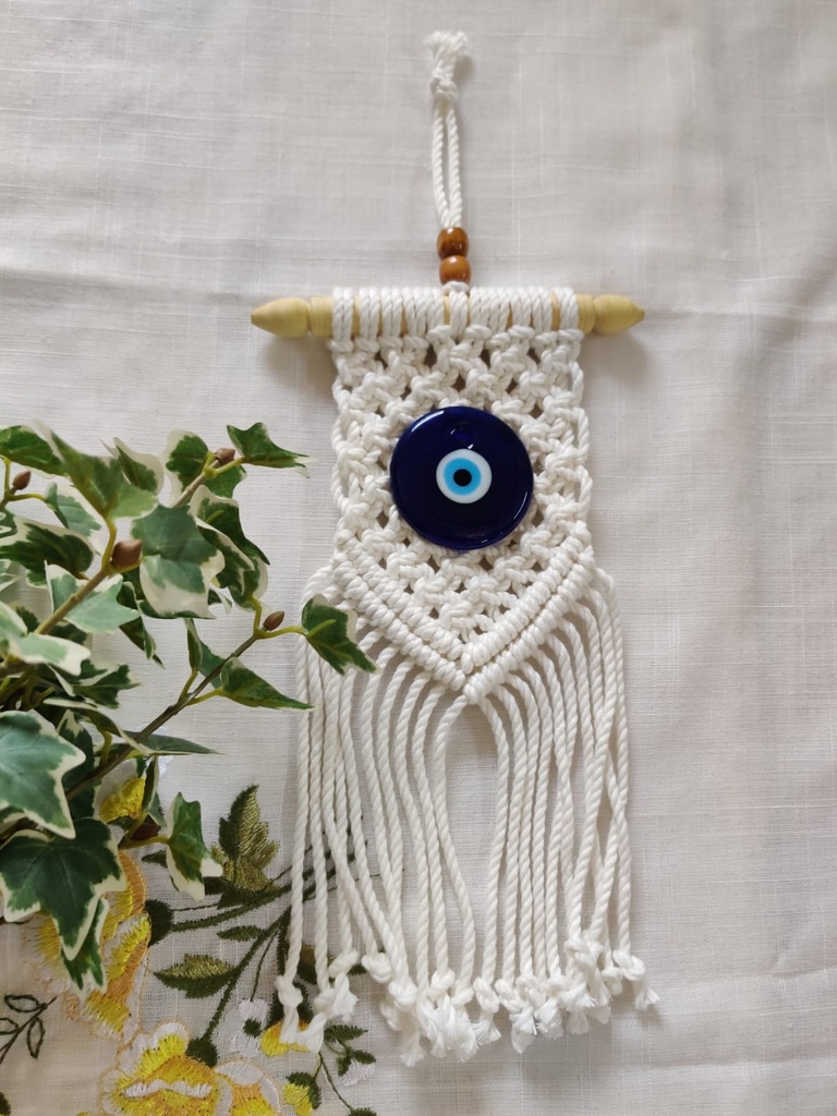 Evil Eye Door Hanging - White