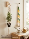 Plant Hanger & Beaded Leaf Bell - Combo