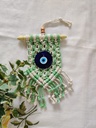 Evil Eye Door Hanging - Green and Golden White