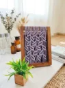 Wooden Frame Macrame Wall Hanging- Lavender