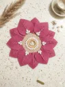 Mandala Macrame Flower - Magenta
