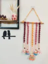 Handcrafted Macrame Bell Wall Hanging – Multicolor