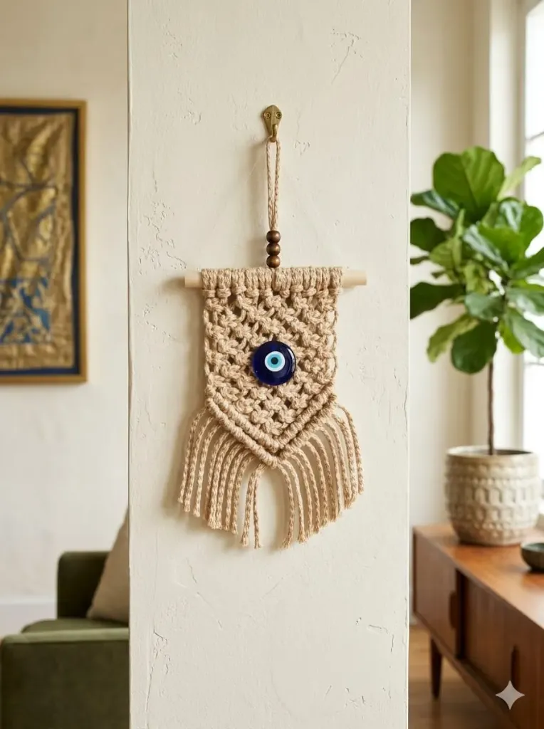 Evil Eye Door Hanging - Brown