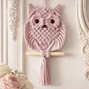 Owl Wall Hanging - Pink
