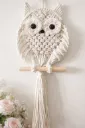 Owl Wall Hanging - White