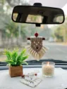 Cinnamon Stick White Car Charm (Evil Eye)