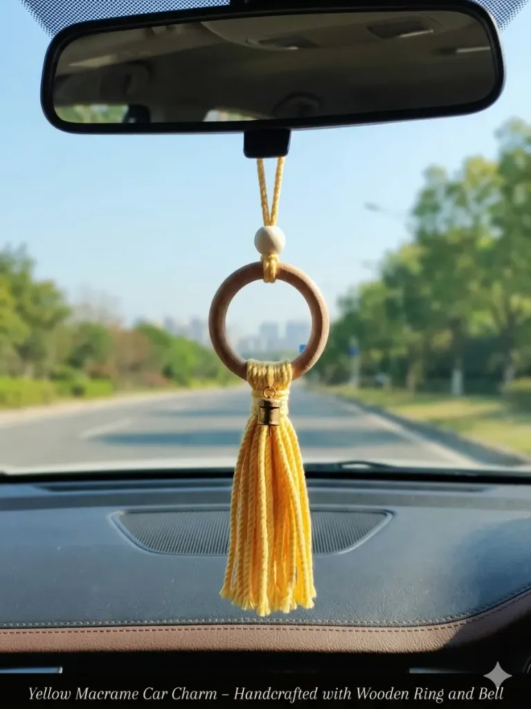 Yellow Car Charm