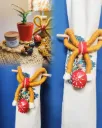 Bohemian Curtain Tieback – Handcrafted Rope Knot with Tassels