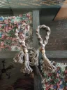 Twisted Macrame Curtain Holder - Off White