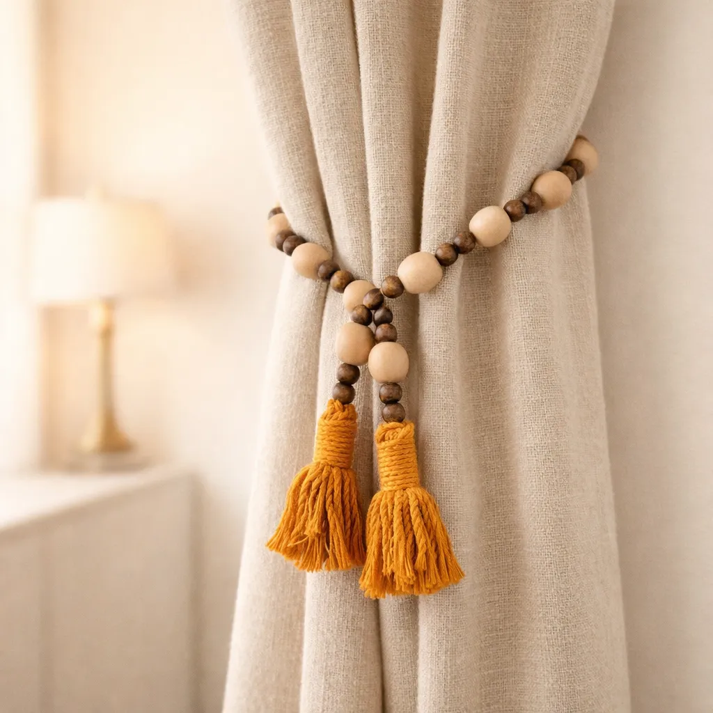Curtain Holder - Beaded