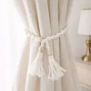 Twisted Curtain Holder - White