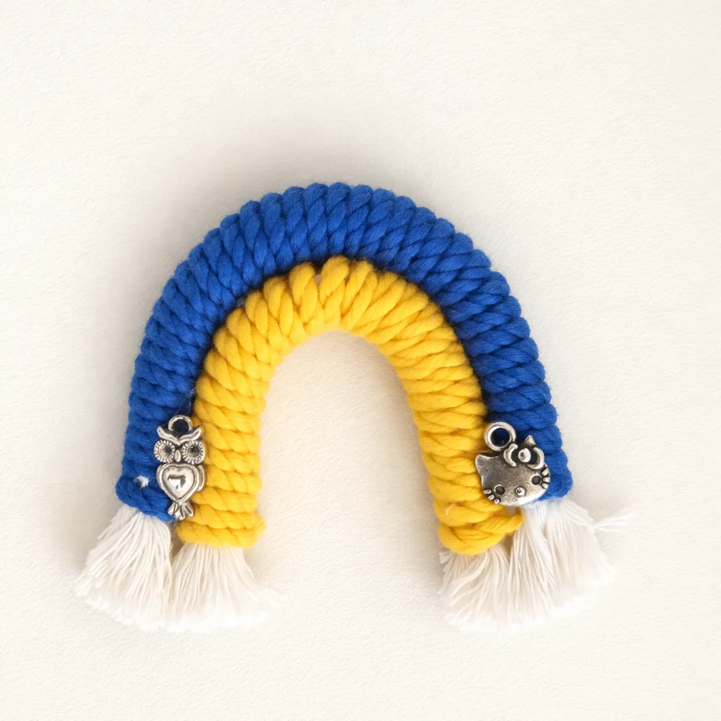 Fridge Magnet - Yellow Blue