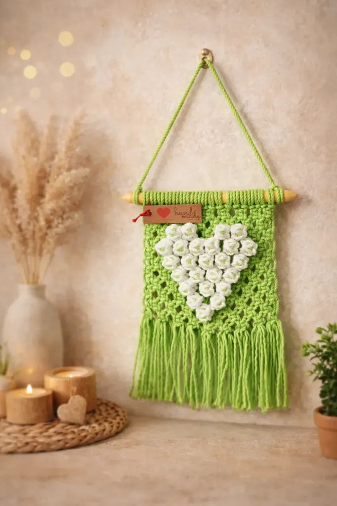 Heart Wall Hanging - Green