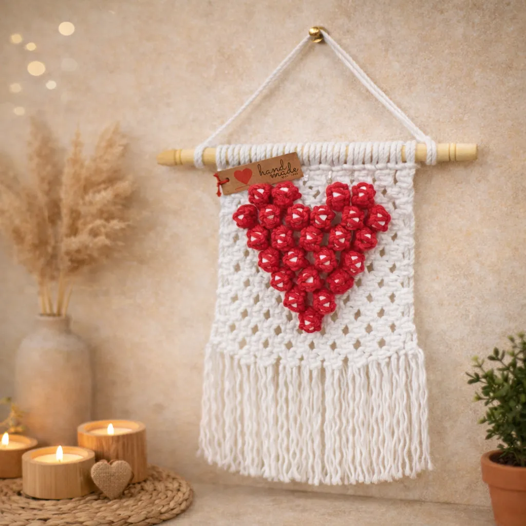 Heart Wall Hanging - Pink