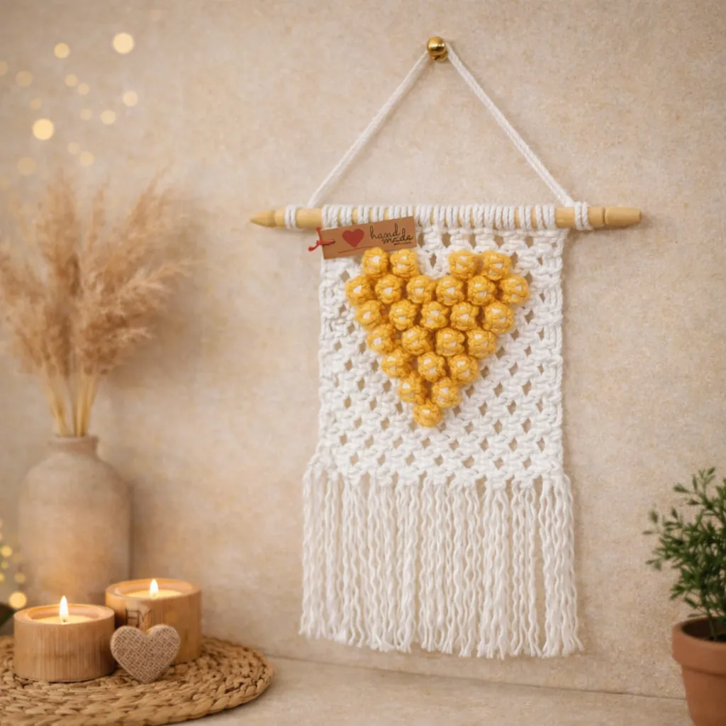 Heart Wall Hanging - Yellow