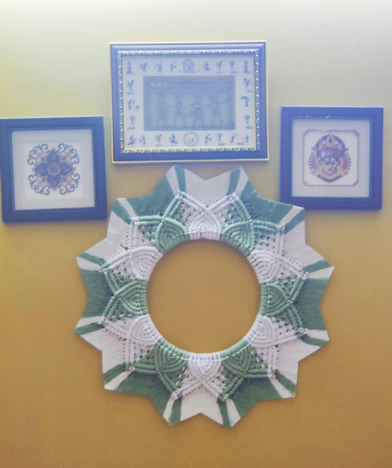 Mandala Hanging - Green Pattern