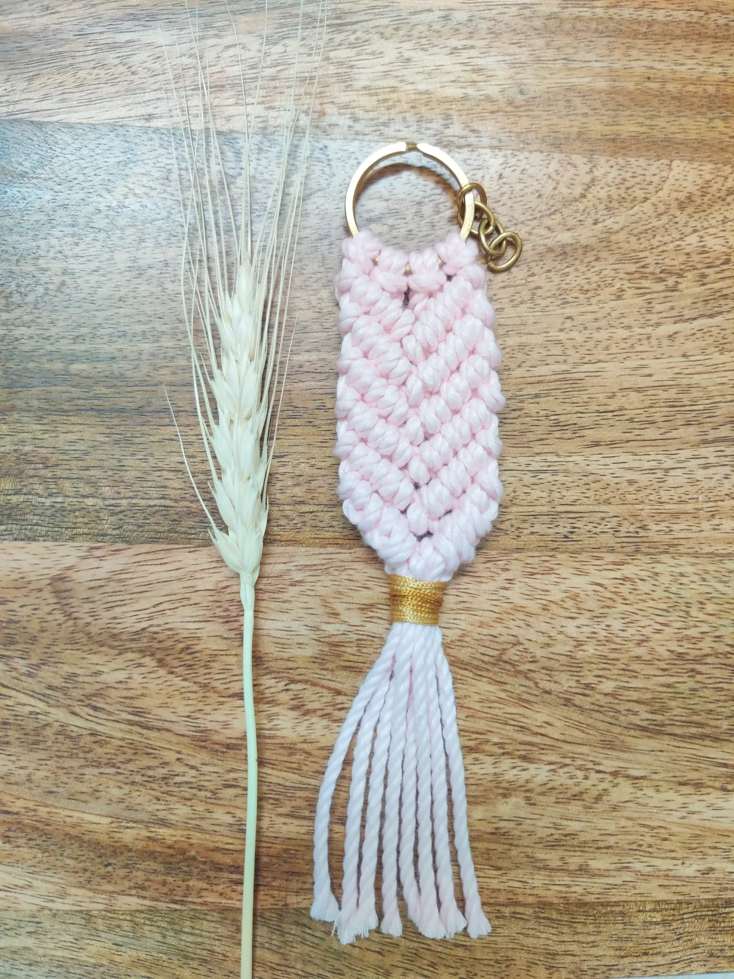 Bag Charm/ Keychain - Light Pink